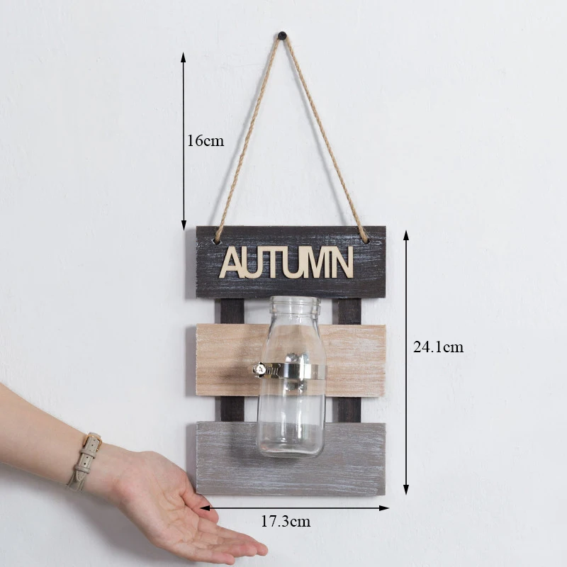 Креативная Скандинавская настенная стеклянная ваза для гидропонных растений с