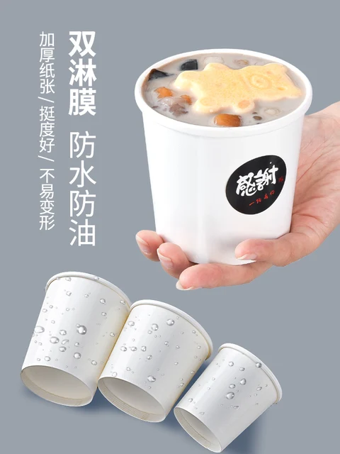 500x 32oz To-Go Soup Bowls Disposable Food Take Outs Containers for  Restaurant Cold Hot Meals with Lids White