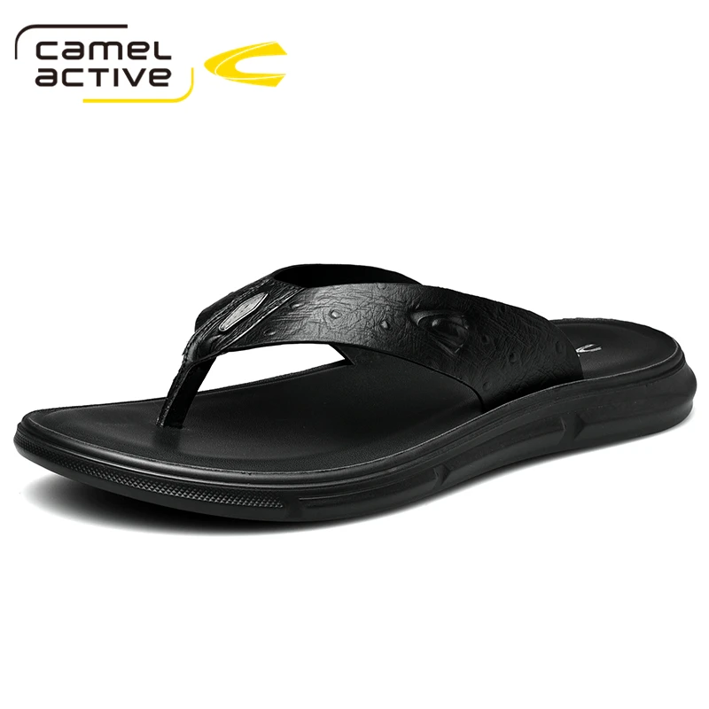 Camel Active 2021 новые брендовые шлепанцы s мягкие удобные Шлепанцы из натуральной кожи