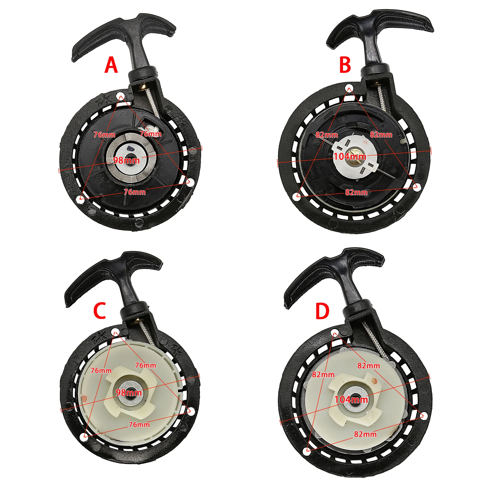 

Aluminum Alloy Pull starter Easy to Pull Fit 47cc 49cc 2 Stoke Mini Dirt Pocket Pit Bike Moto ATV Quad Motorcycle Parts