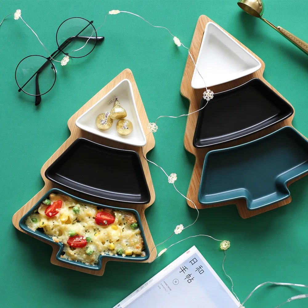 Северная Европейская Бытовая кухонная разделительная тарелка в форме Ins цветная