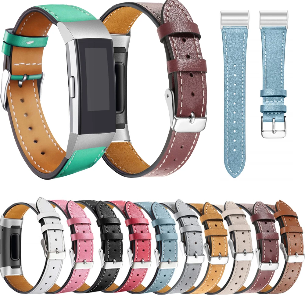 Сменный кожаный ремешок для Fitbit Charge 4 ремешки сменные спортивные фитнес-ремешки с