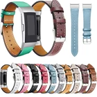 Сменный кожаный ремешок для Fitbit Charge 4, ремешки, сменные спортивные фитнес-ремешки с металлической пряжкой для зарядного устройства 3
