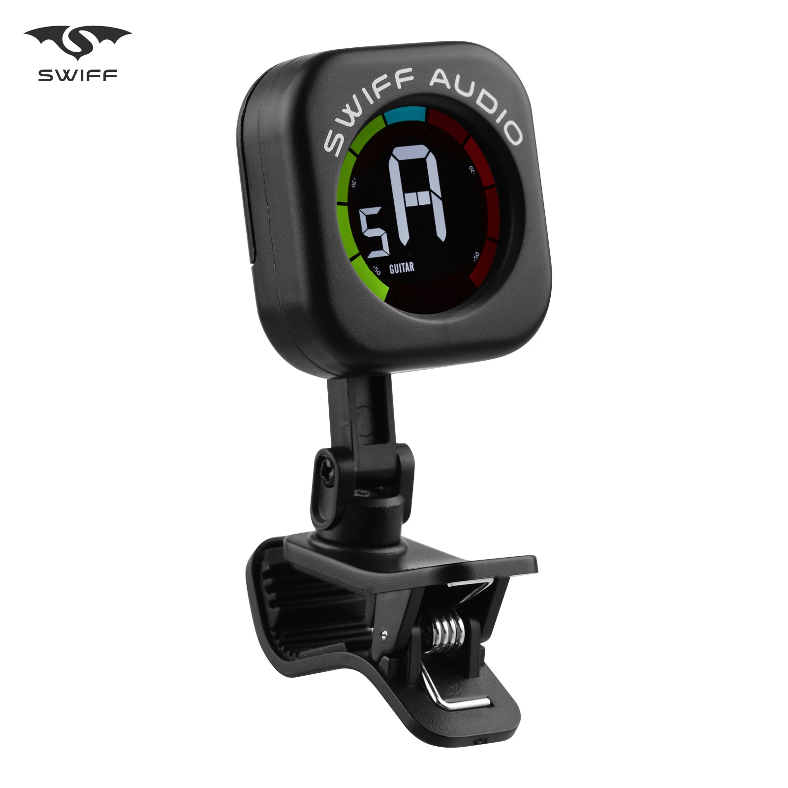 Тюнер SWIFF A12 CS Mini с зажимом яркий экран 5 режимов настройки тюнер для укулеле