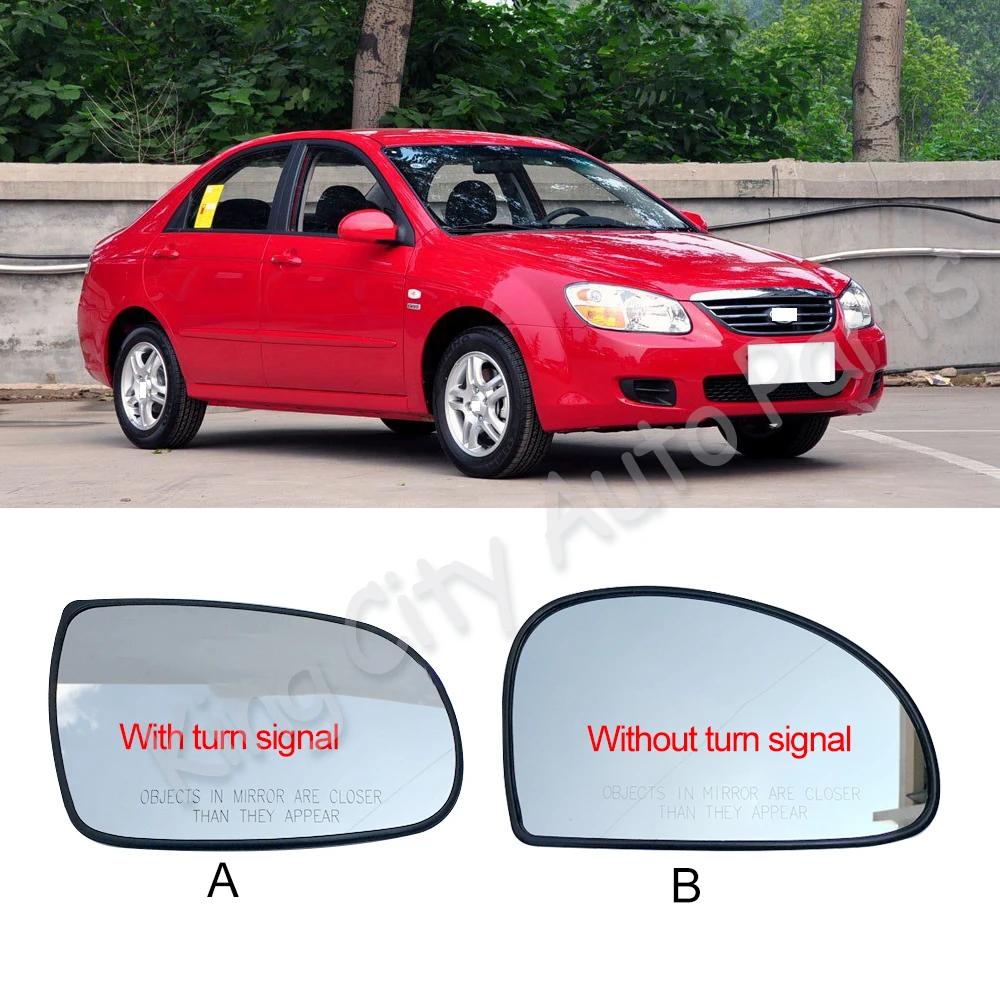 CAPQX для KIA CERATO 2005 2006 2007 2008 2009 2010 2011 2012 боковое прозрачное зеркало заднего вида с белыми линзами
