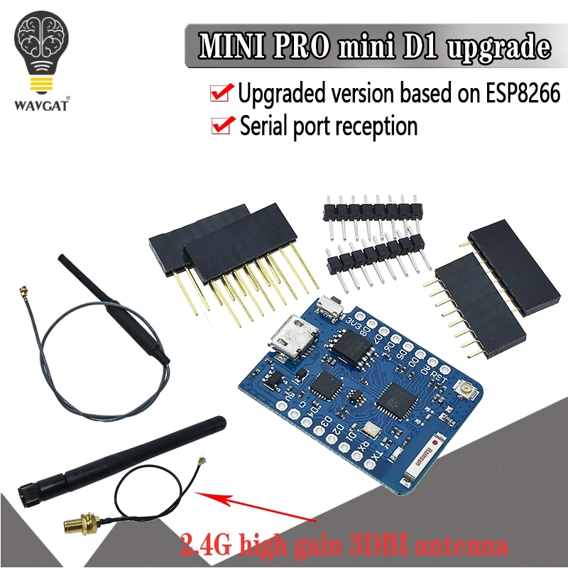WEMOS D1 Mini Pro 16M байт внешний антенный разъем на основе NodeMCU ESP8266 ESP 8266EX CP2104 WIFI макетная