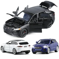 132 jaguar f pace car alloy sports car model diecast sound light super racing suv collection toys for children christmas gift
