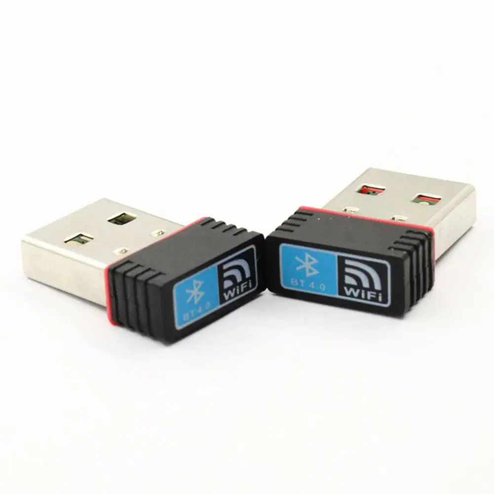 150 Мбит/с Мини USB адаптер Wi-Fi Bluetooth 4,0 Двойной Функция беспроводной адаптер Поддержка IEEE 802.11n/11g/11b Встроенная антенна