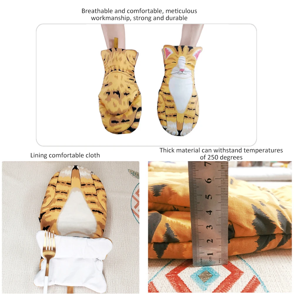 1 шт. мультфильм с симпатичным принтом Кот Щенячий патруль печь перчатки х/б