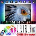 RGB SMD 5050 Светодиодная лента 5 в USB Bluetooth управление 24 клавиши Гибкая лампа украшение комнаты ТВ фоновое освещение Luces String