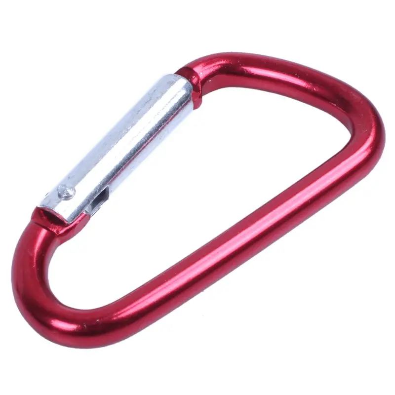 20PCS 2.5inch /6CM Aluminum D Ring Carabiner Clip Lightweight Durable Small Caribeaner Keychain Hook For Home Outdoor Camping Hi | Спорт и