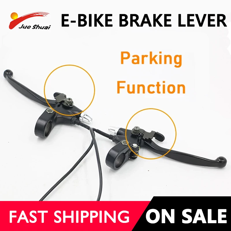 

JS Electric Bike Brake Lever With Parking Function Cut Off Electricity Power Safety Assured e bike Brake Bisiklet Aksesuar