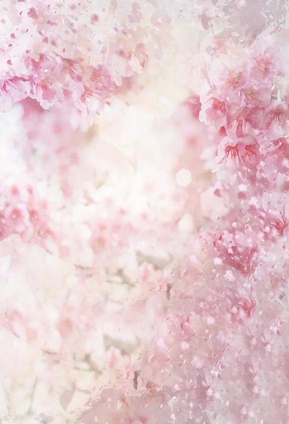 

5X7 футов красивые розовые акварельные цветочные сказочные фоны Bokeh для фотостудии виниловые фоны 150 см X 220 см