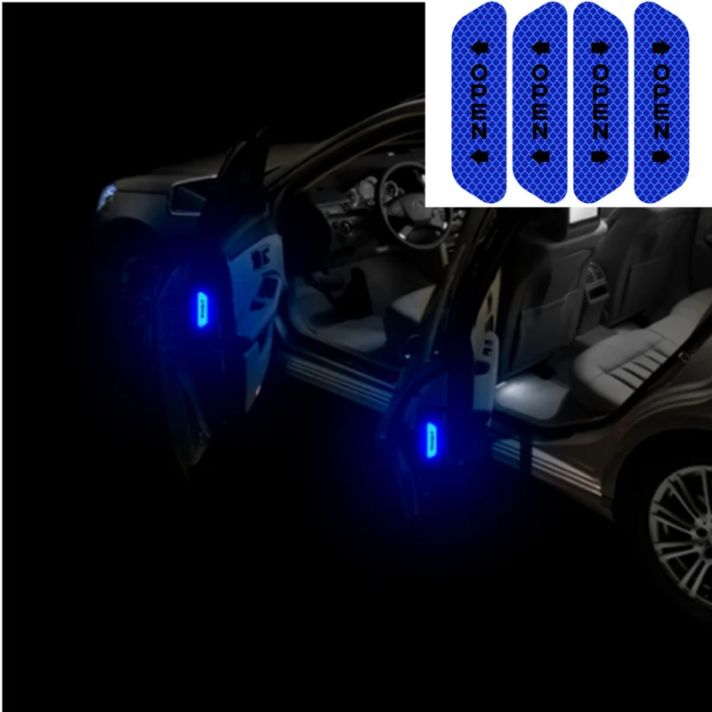 4 шт. светоотражающие наклейки для дверей автомобиля Jaguar XF XFL XE XJ XJL F Pace pace fpace X761 XJ6