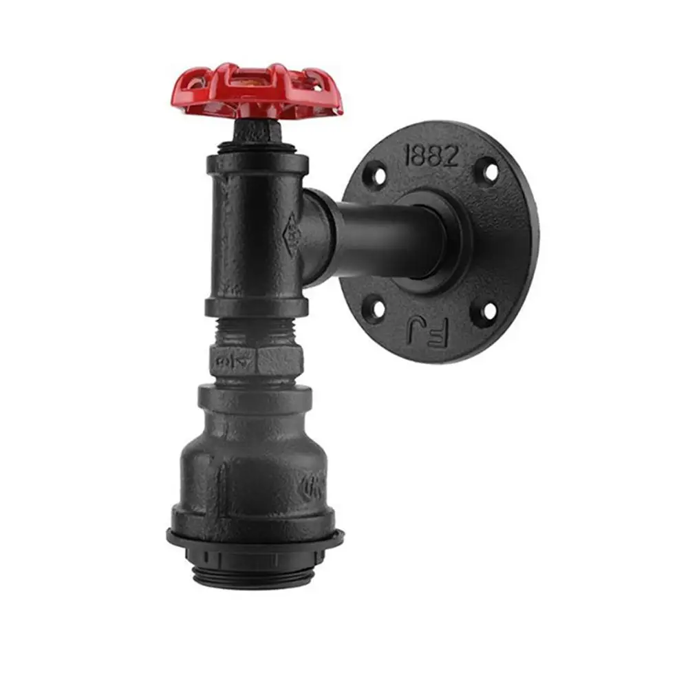 Железный светодиодный светильник в стиле индастриал настенная лампа черного