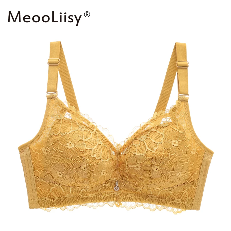 

MeooLiisy Lace Trim Bralette Summer Wire Free Bra Thin Brassieres Women's Underwear Sexy Intimates Women's Lingerie Underwear