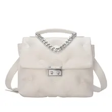 Small Chain Brand Designer PU Leather Crossbody Bags for Women 2022 Simple Totes Shoulder Bag Lady Luxury Handbags and Purses