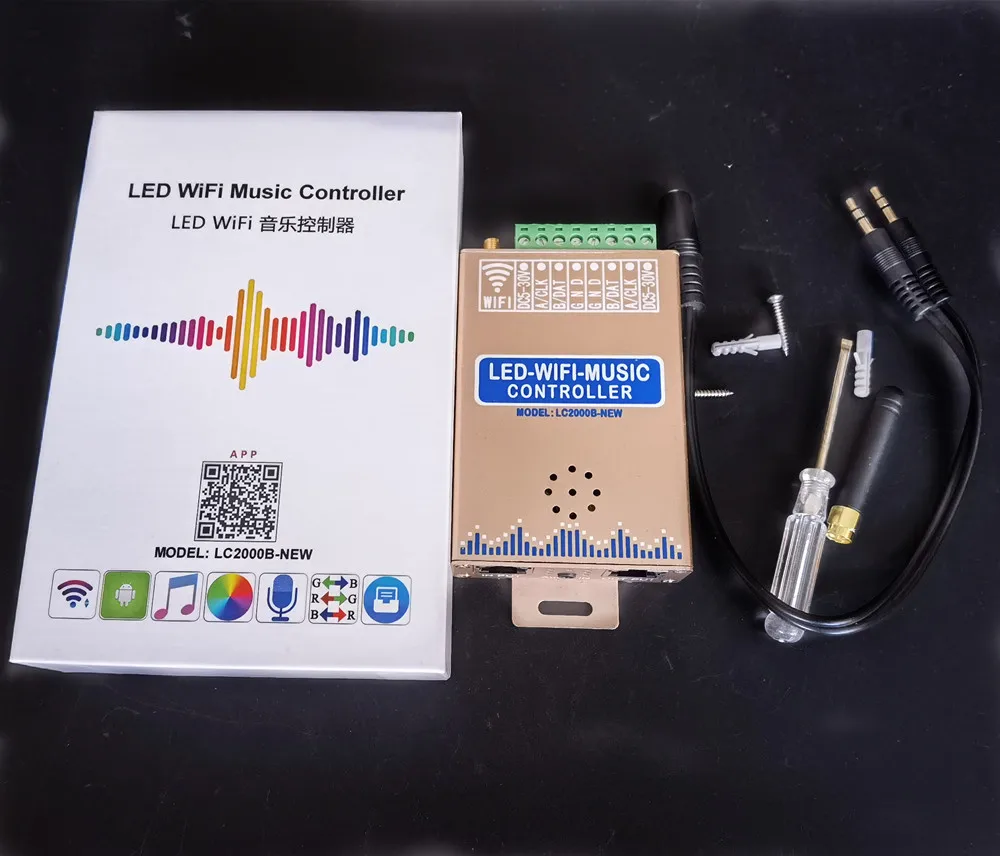 LC1000A LC2000B WIFI-SPI контроллер спектра музыки для светодиодной цифровой Пиксельной