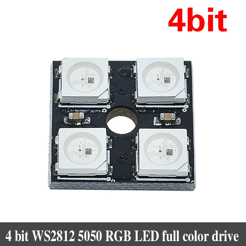 4, 8 12 16 каналов WS2812 WS2812B WS 2811 5050 RGB светодиодный светильник Панель модуль 5V 1Bit 4Bit 8Bit 12Bit 16Bit 24Bit Радужный светодиодный точное