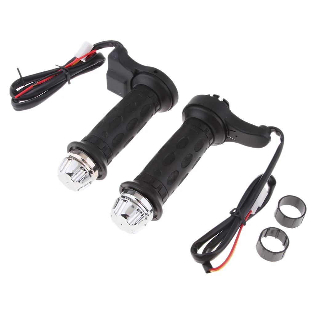 

Motorcycle Electric Heated Hand Grips 7/8" Handlebar Warmers Heater