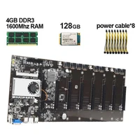 btc t37 mainboard 8 card host plate motherboard multi graphics cpu 8pcle 16x 4g large space desktop mining machine host plate