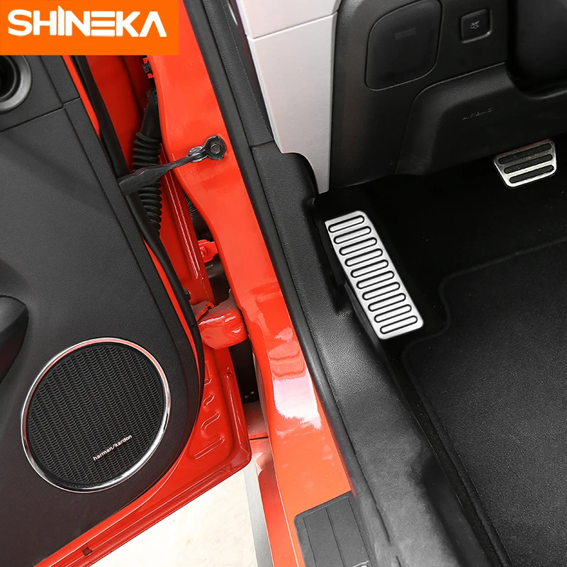 SHINEKA автомобильный Стайлинг алюминиевый сплав левая ножная педаль накладка на