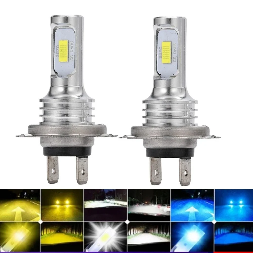 

Factek 2Pcs CSP Car Headlight H4 80W LED H7 H1 H3 H8 H11 9005 9006 HB3 HB4 6500K car Styling Auto Headlamp Fog Light Bulbs