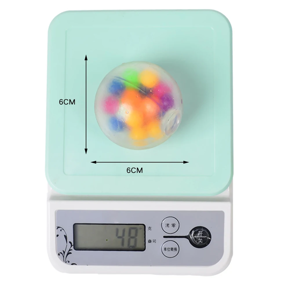 

Tricky Water Ball Decompression Toy Vent Hand-squeezed Colored Beads Grape Balls Funny Slow Soft Kid Decompression Balls