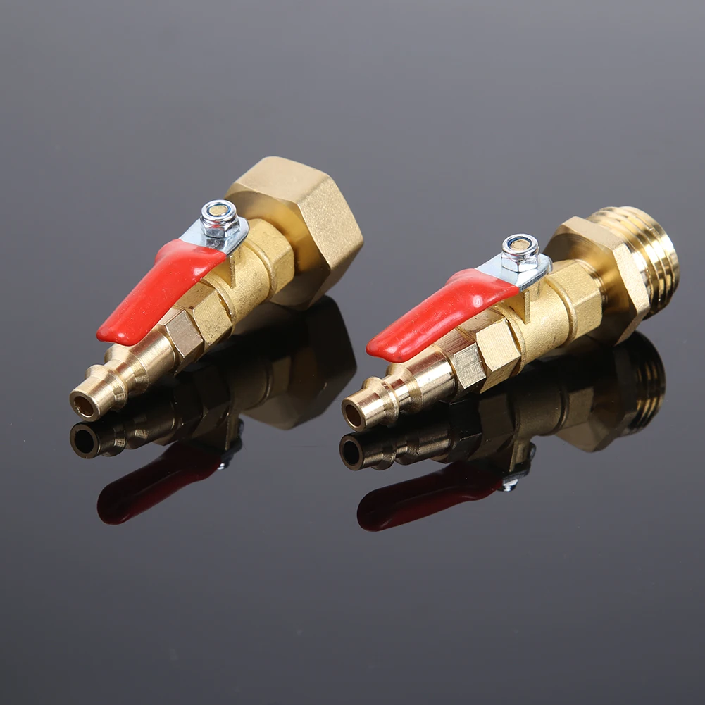 2 шт. медный фитинг для труб переходник латунный шаровой клапан 3/4 соединительный