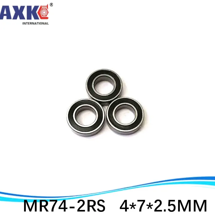 AXK Бесплатная доставка 50 шт./лот Миниатюрный подшипник WML4007-2RSX L-740-2RS MR74ZZS W674-2RSA