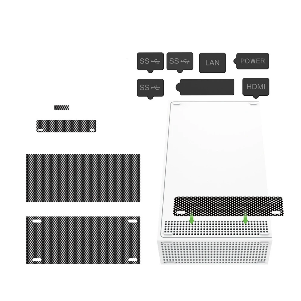 

Для XBOX серии S/X игровая консоль с защитой от пыли костюм Пылезащитная заглушка силиконовый пылезащитный колпачок для защиты от фиксаторы ух...