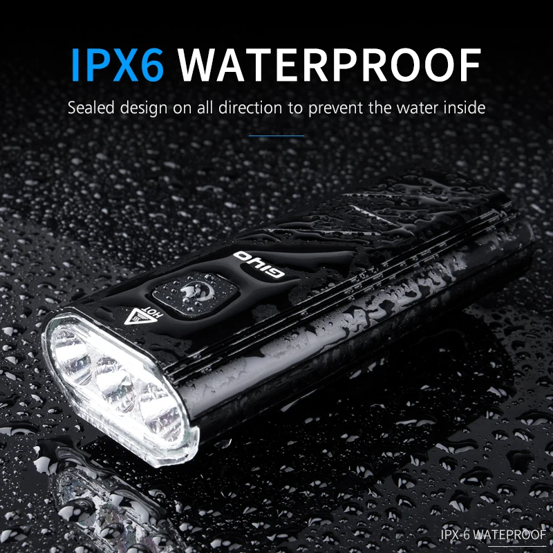 Светильник передний и задний фонарь зарядка через USB крепление на голову