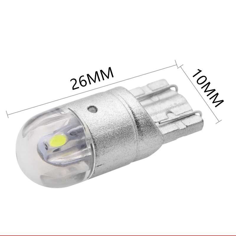 1 шт. сигнальная лампа 3030 T10 2 Led Автомобильная Лампа W5W Led T10 Светодиодные лампы для автомобилей Белый 5W5 зазор резервный Обратный Свет Стайлинг автомобиля