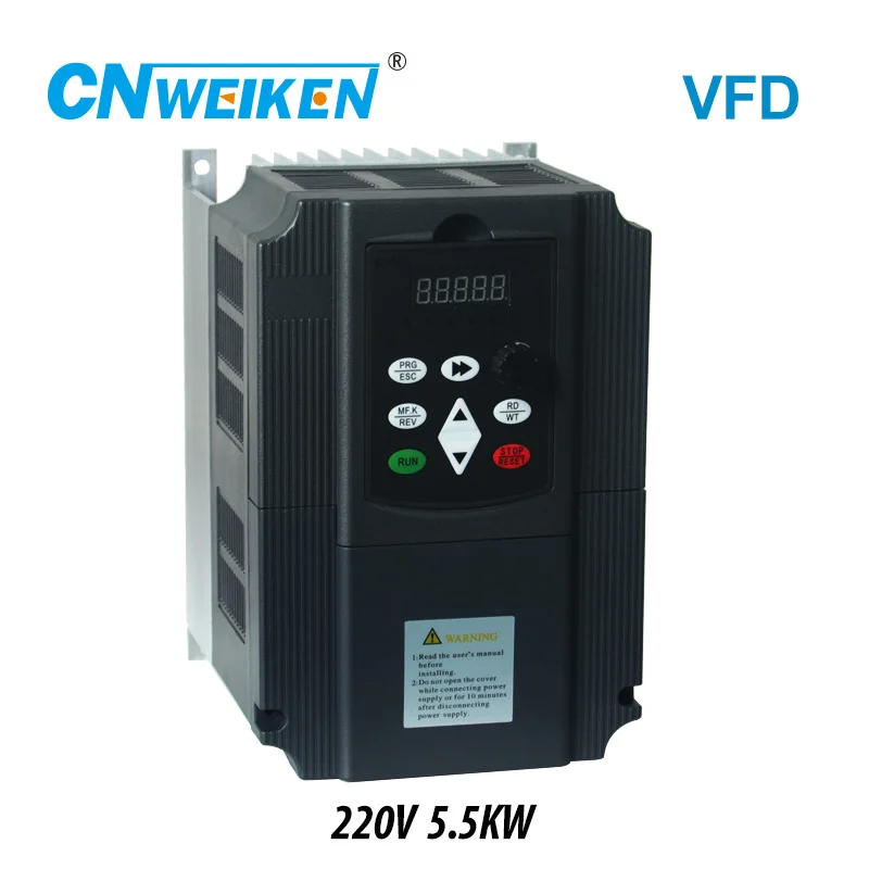 Преобразователь частоты привода 220 В кВт VFD/VFD 3HP вход выход CNC шпиндель драйвер