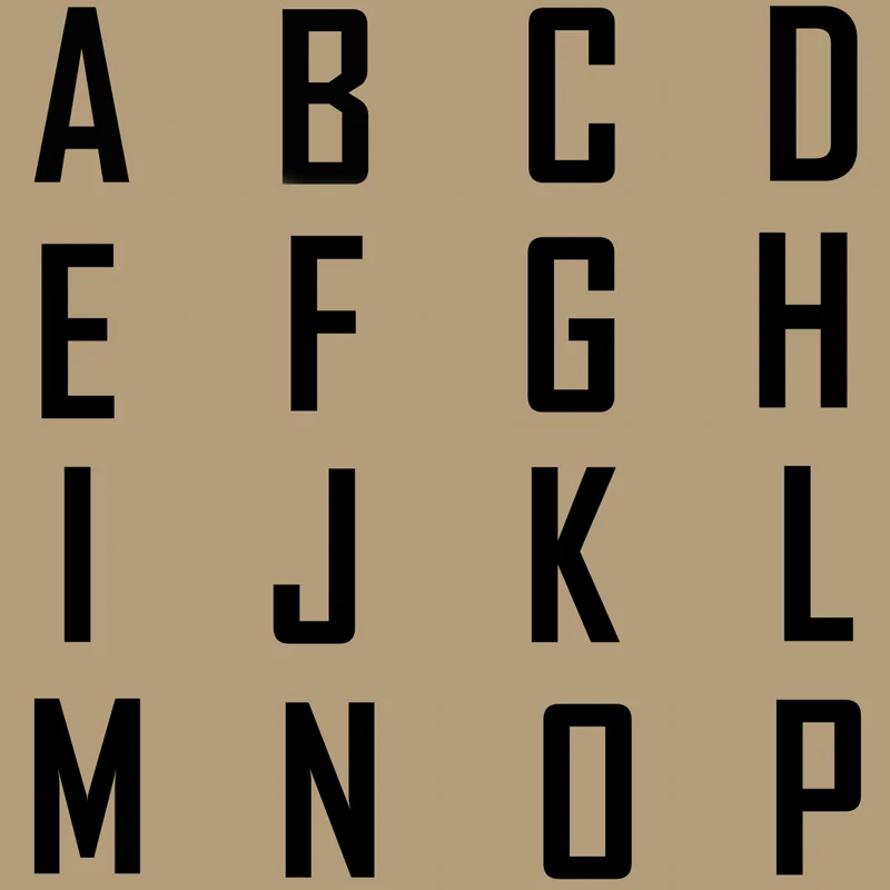 Черная термонаклейка с 26 буквами для одежды виниловая Термотрансферная наклейка