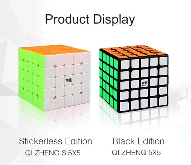 Qiyi Qizheng s 5x5, Magico, кубики цветной или черный Qizheng Скорость головоломка Гладкий кубики, игрушки для Для детей Cubo Magico