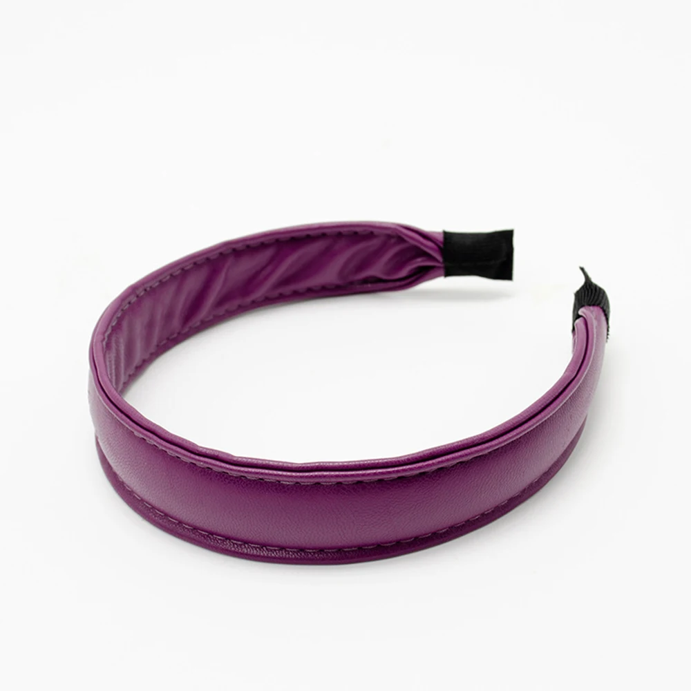 

Women Elegant Pu Leather Hairbands Retro Sweet Handmade Head Hoop Holder Ornament Lady Fashion Hair Accessories