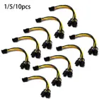 8-контактный кабель-преобразователь питания PCI Express для видеокарты, видеокарты, PCIE PCI-E, VGA, разветвитель, концентратор, кабель питания