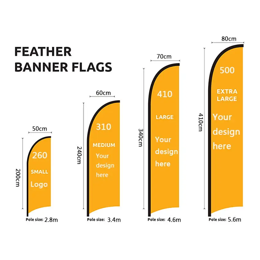 

Heavy Duty Custom Printing Feather Display Sign Banner Outdoor Promotional Business Advertising Beach Flag Factory Price