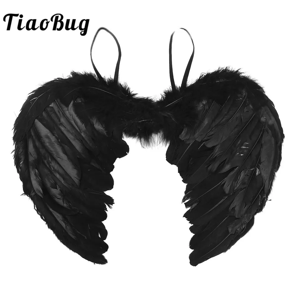 Детский маскарадный костюм TiaoBug крылья феи ангела с перьями маскарадное