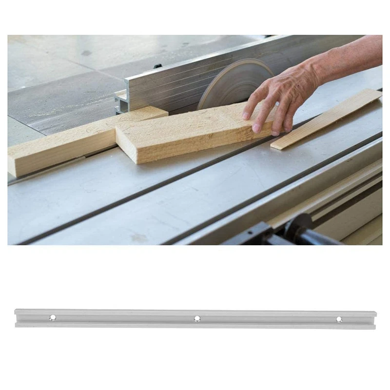 

T-Slot Guide Rail Table Saw T-Rail Aluminum Alloy T Rail T-Slot Milling Cutter Guide Rail Device 50cm