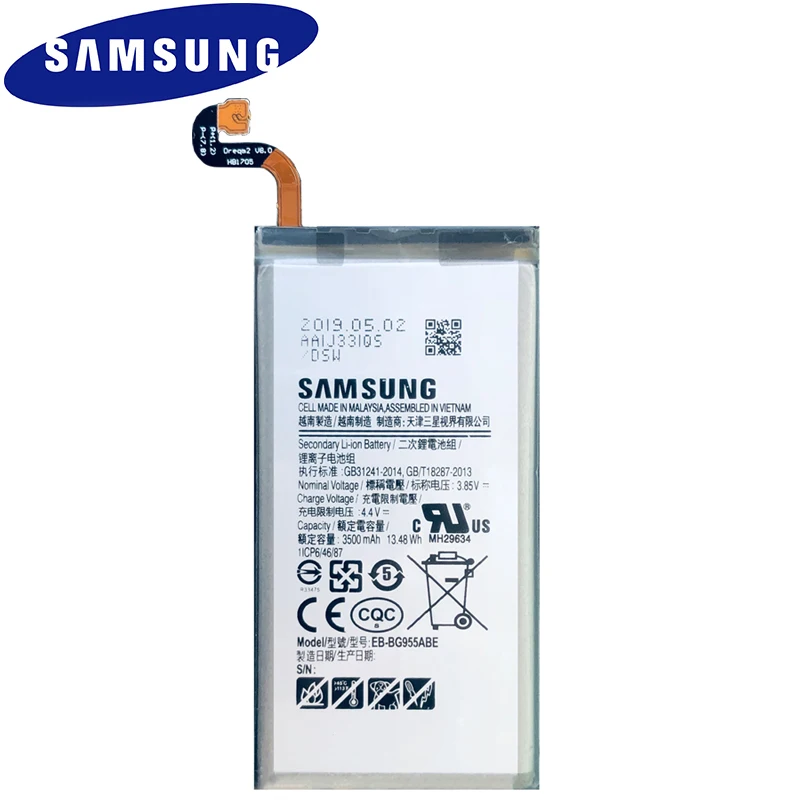 Оригинальная запасная аккумуляторная батарея Samsung для Galaxy S8 Plus G955 G955F G955A G955T G955S