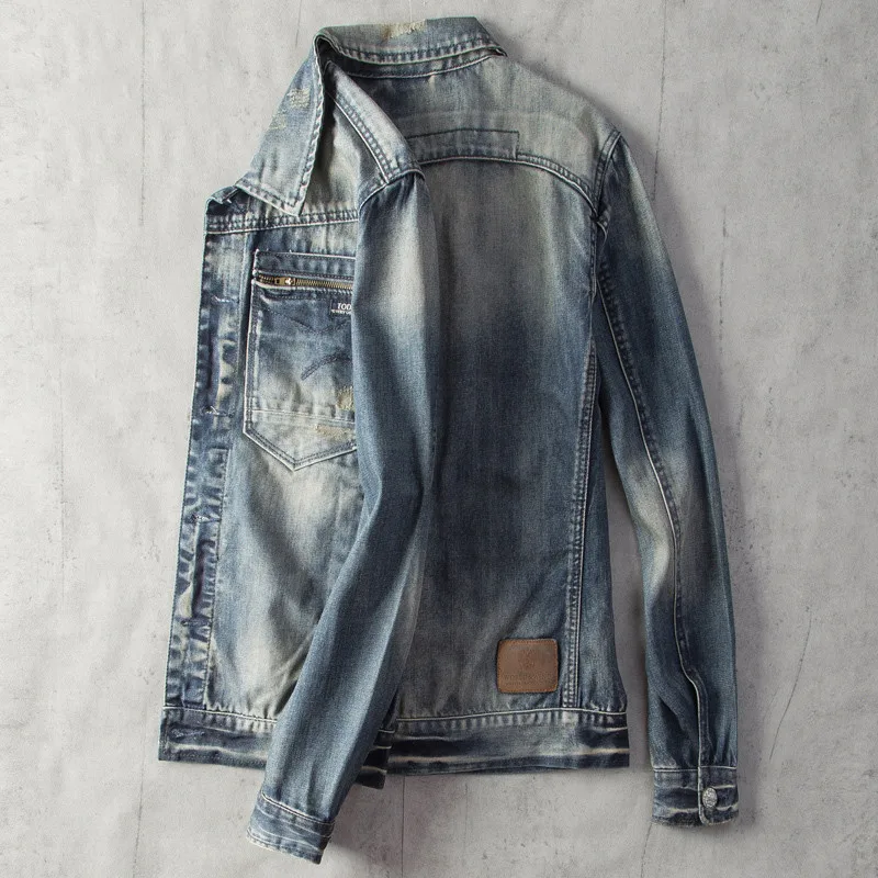 

2020 Mens Jeans Jackets European Style Streetwear Biker Man Coat Outfit Clothing XXXL Mens Bomber Jackets Overcoats Summer A524
