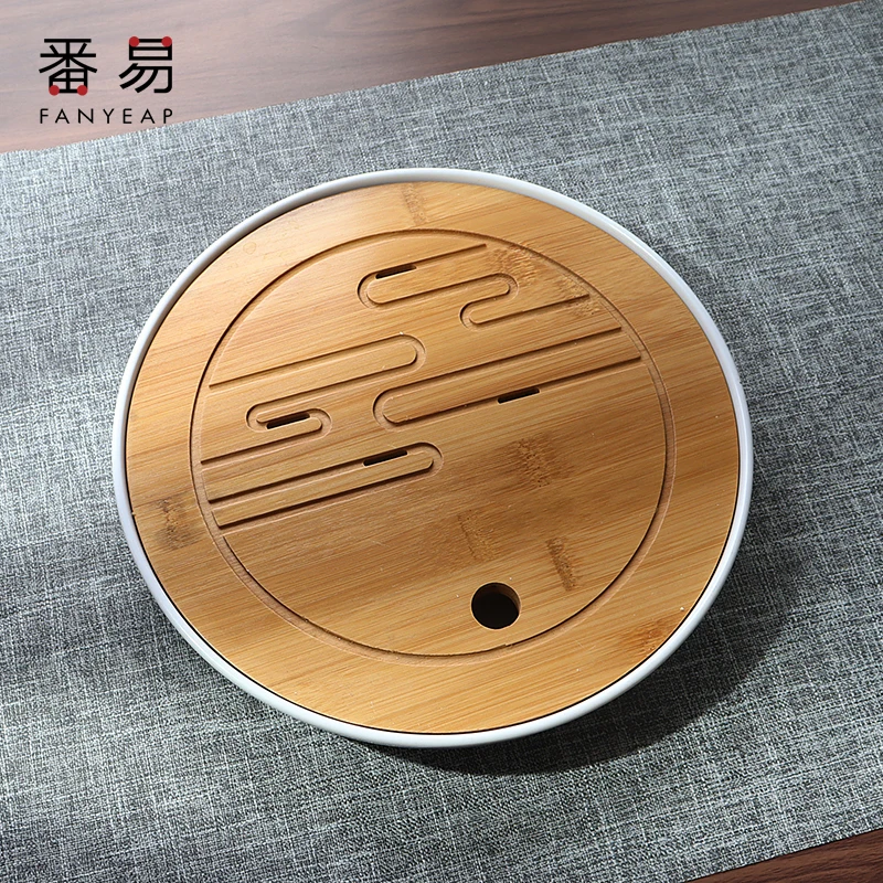 

Bamboo Tea Trays Chinese Tea Serving Kung Fu Tea Trays Eco-Friendly And High Quality Table Water Storage Trays Dry Bubble Table