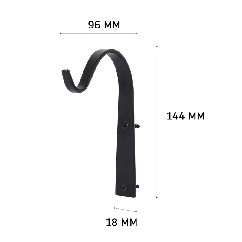 

Classic Decoration Iron Home Plant Flower Pot Hook Balcony Metal Lantern Bracket Simple Style Indoor Outdoor