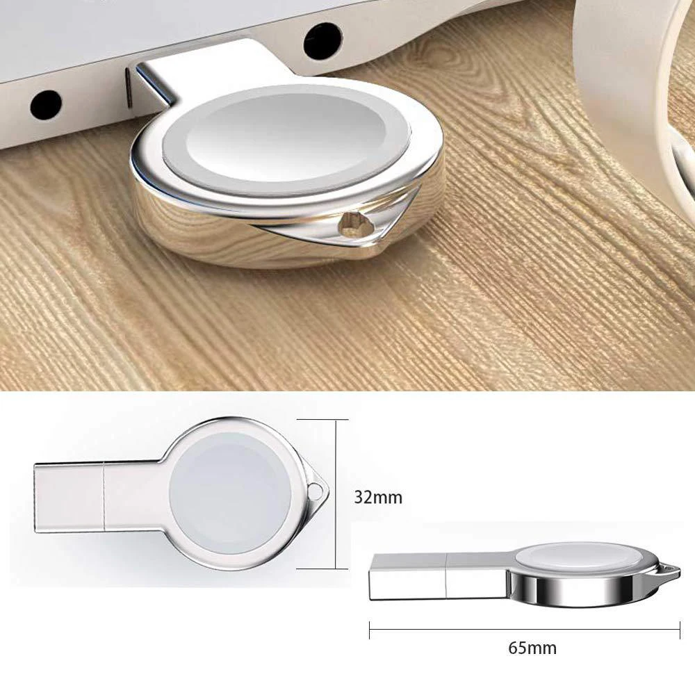 

Clock Shape Charger Portable USB Charger Magnetic Wireless Portable Charger for Apple Watch Series 4/3/2/1 Watch