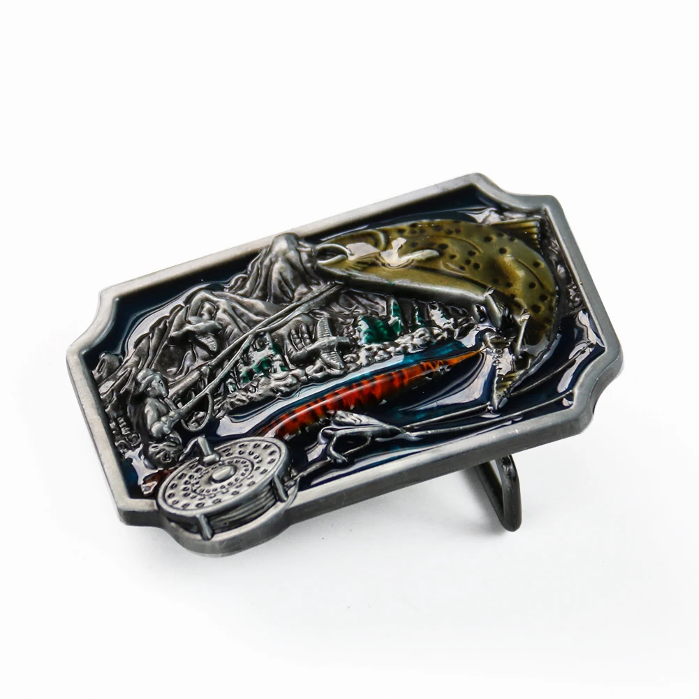 Металлическая пряжка для рыболовного ремня в стиле Ретро | Пряжки ремней