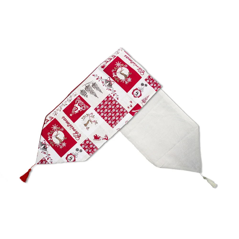 6 цветов украшенное принтом Рождественский Настольная дорожка вечерние