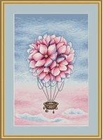 ff mm gold collection counted cross stitch kit cross stitch rs cotton with cross stitch teddy flying a kite flower balloon