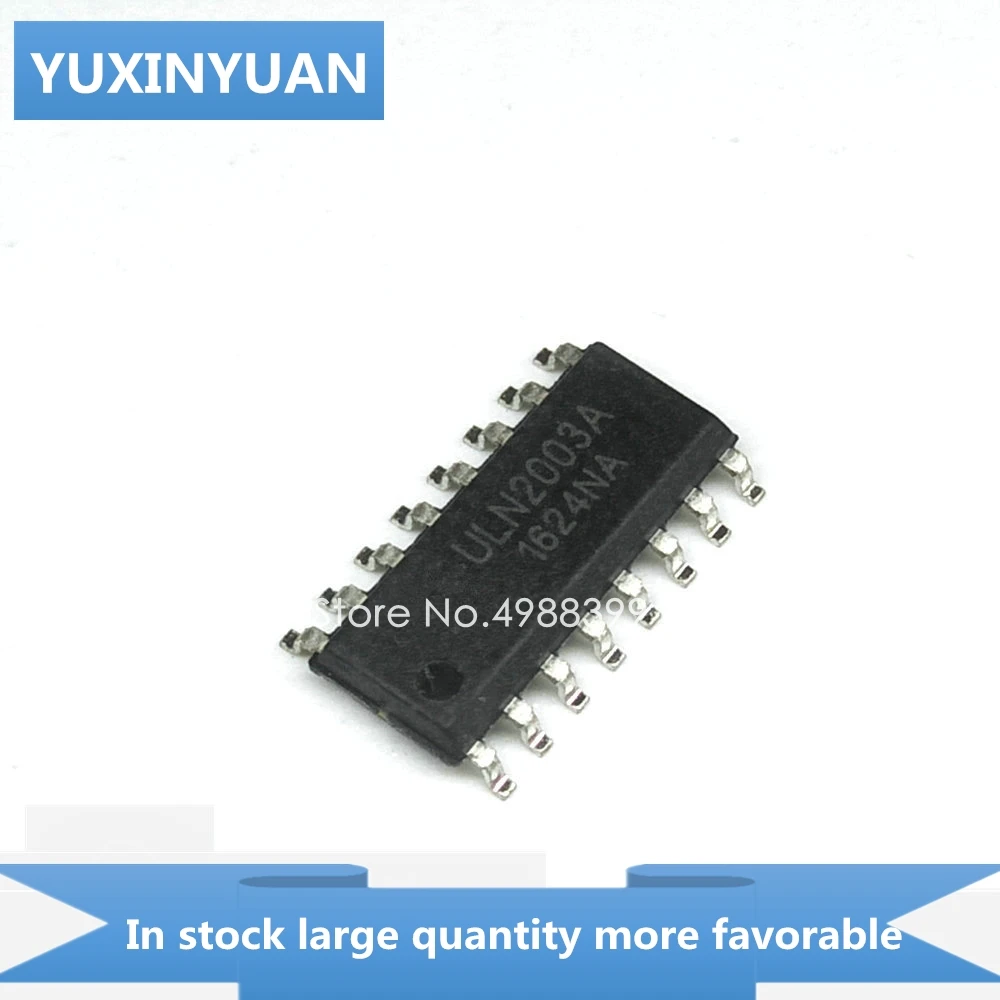 YUXINYUAN 10PCS/LOT ULN2003A ULN2003 ULN 2003A N2003 LN2003 SOP16 in stock | Электронные компоненты и